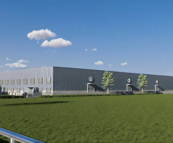 Modern Industrial Building-ID:716778042