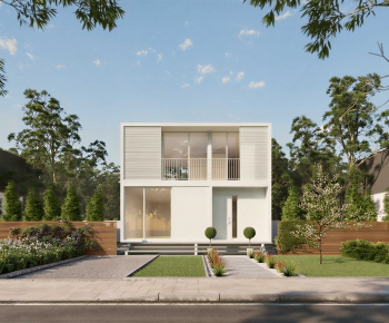 Modern Villa Appearance-ID:756028897