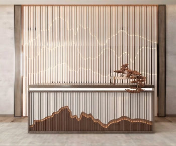 New Chinese Style Reception Desk-ID:611929938