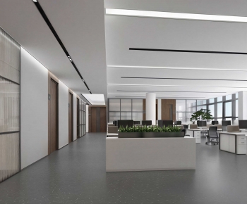 Modern Office Reception Desk-ID:537650113