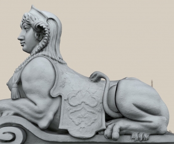 European Style Sculpture Sketch-ID:537331145