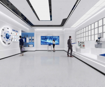 Modern Exhibition Hall-ID:608386046