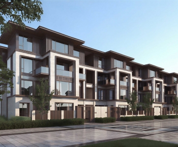 New Chinese Style Building Appearance-ID:886054043