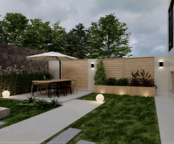 Modern Courtyard/landscape-ID:881960436