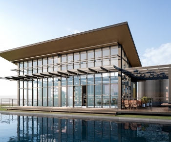 New Chinese Style Building Appearance-ID:713258987