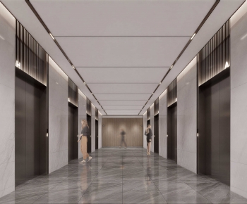 Modern Office Elevator Hall-ID:362091065