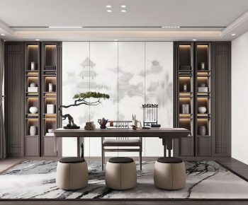 New Chinese Style Tea House-ID:844592095