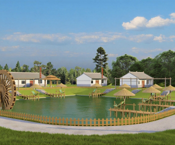 New Chinese Style Courtyard/landscape-ID:696589957