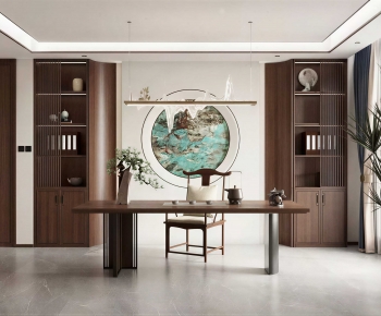 New Chinese Style Study Space-ID:984015944