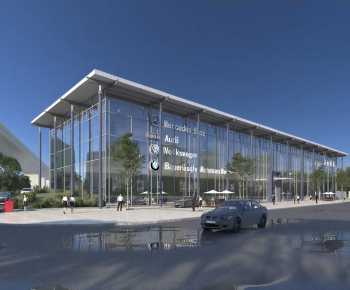 Modern Appearance Of Commercial Building-ID:335525995