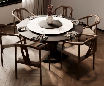 New Chinese Style Dining Table And Chairs-ID:565098053