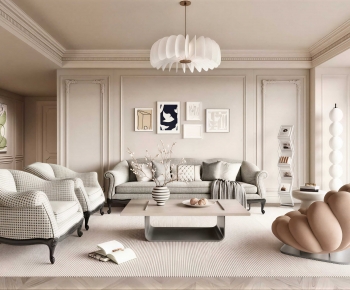 French Style A Living Room-ID:519958972