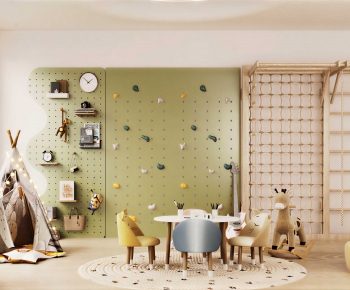 Modern Children's Room Activity Room-ID:214868077