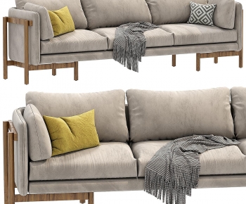 Modern Three-seat Sofa-ID:915038117