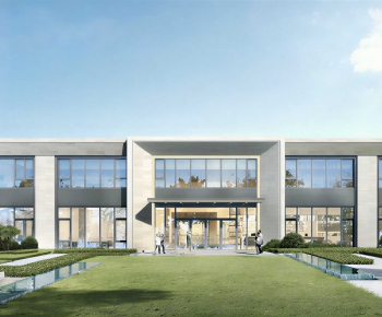 Modern Building Appearance-ID:161360037