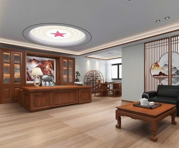 New Chinese Style Manager's Office-ID:731580024
