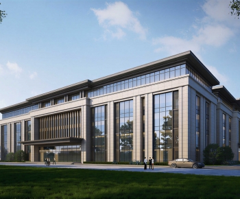 Modern Appearance Of Commercial Building-ID:201925049