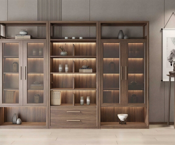 New Chinese Style Decorative Cabinet-ID:990036017