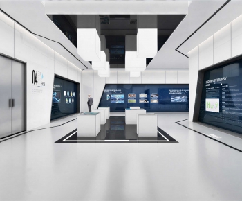 Modern Exhibition Hall-ID:596820121