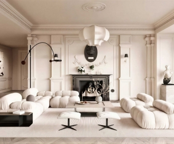 Modern A Living Room-ID:606796033