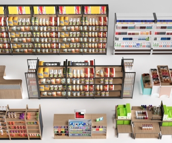 Modern Supermarket Shelf-ID:203421128
