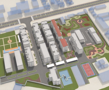 Modern Architectural Bird's-eye View Planning-ID:273474936