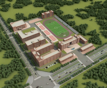 Modern Architectural Bird's-eye View Planning-ID:952919965