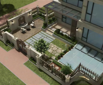 Modern Courtyard/landscape-ID:789603956