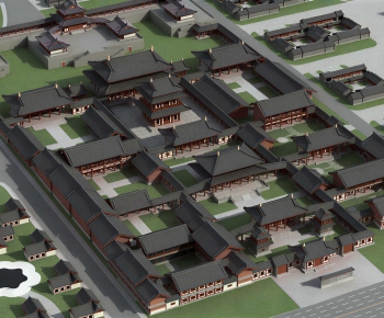 New Chinese Style Architectural Bird's-eye View Planning-ID:161020044