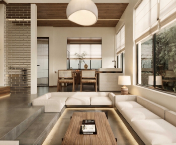Modern A Living Room-ID:619029055