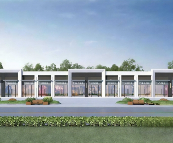 Modern Appearance Of Commercial Building-ID:842624903