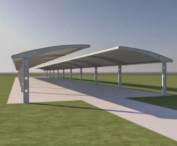 Modern Outdoor Parking Lot-ID:576890956