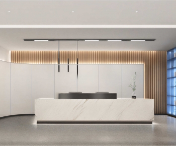 Modern Office Reception Desk-ID:700505972