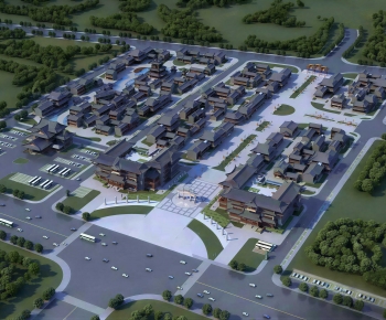 Modern Architectural Bird's-eye View Planning-ID:482013943