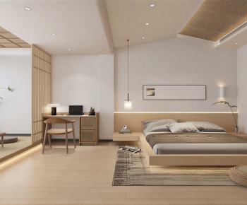 Wabi-sabi Style Bedroom-ID:548283109