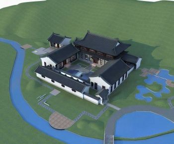 Modern Architectural Bird's-eye View Planning-ID:907639988