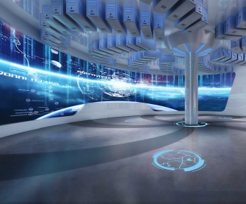 Modern Exhibition Hall-ID:257844921