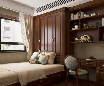 New Chinese Style Bedroom-ID:417251114
