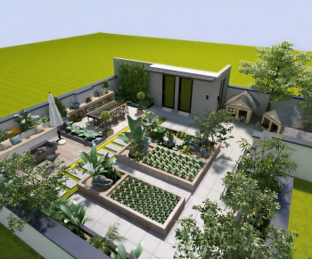 Modern Courtyard/landscape-ID:765869632