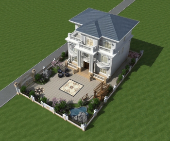 European Style Architectural Bird's-eye View Planning-ID:774471042