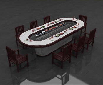 Modern Dining Table And Chairs-ID:864458088