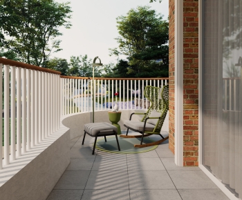 Modern Balcony-ID:660829072