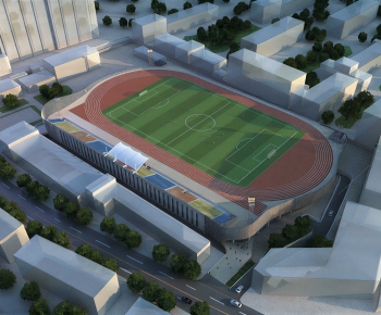 Modern Architectural Bird's-eye View Planning-ID:924236062