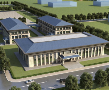 New Chinese Style School Building-ID:218008045