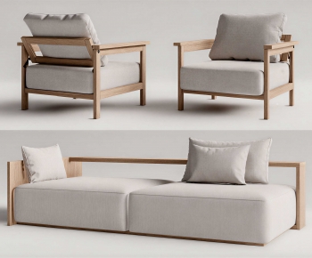 Japanese Style Single Sofa-ID:671030044