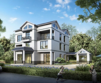 Simple European Style Detached Villa-ID:274025928