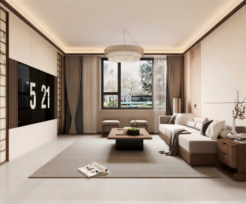 Modern A Living Room-ID:455502995