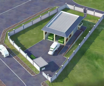 Modern Public Building-ID:981785069