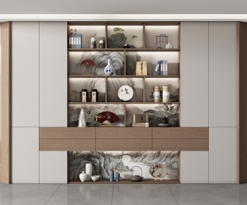 New Chinese Style Bookshelf-ID:705434086