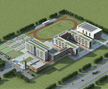 Modern Architectural Bird's-eye View Planning-ID:813102011